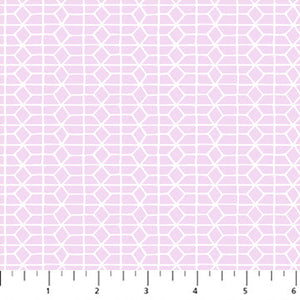 28" Remnant | Hexies in Lilac | Hand Stitched by Karen Lewis