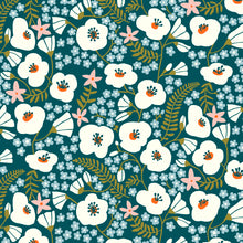 Load image into Gallery viewer, Big Blooms in Deep Teal | Margot by Kristen Balouch