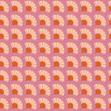 Load image into Gallery viewer, Daisy Wheel in Melon | Favorite Flowers by Ruby Star Society