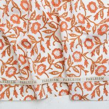 Load image into Gallery viewer, Trumpet Vines in Sienna | Indian Block Prints: Cottage