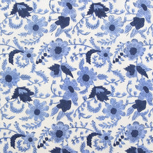 Load image into Gallery viewer, Country Floral in Blue | Indian Block Prints: Cottage