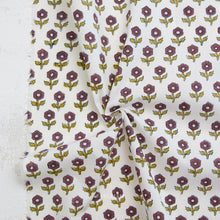 Load image into Gallery viewer, Flowering in Eggplant | Indian Block Prints: Cottage