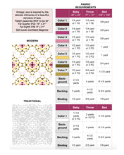 Load image into Gallery viewer, Vintage Lace Quilt | Paper Pattern
