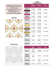 Load image into Gallery viewer, Vintage Lace Quilt | Paper Pattern