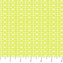 Load image into Gallery viewer, Hexies in Chartreuse | Hand Stitched by Karen Lewis