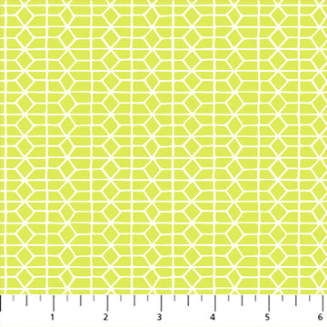 Hexies in Chartreuse | Hand Stitched by Karen Lewis