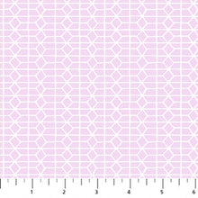 Load image into Gallery viewer, 28&quot; Remnant | Hexies in Lilac | Hand Stitched by Karen Lewis
