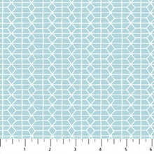 Load image into Gallery viewer, 48&quot; Remnant | Hexies in Blue | Hand Stitched by Karen Lewis
