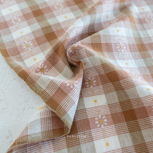 Daisy Plaid in Rose Gold | Golden Hour by Fableism Supply Co