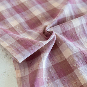 Gingham Hearts in Cameo Pink | Golden Hour by Fableism Supply Co