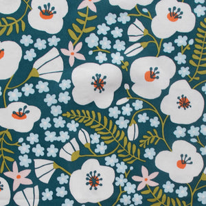 Big Blooms in Deep Teal | Margot by Kristen Balouch