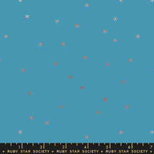 Load image into Gallery viewer, 22&quot; Remnant | Spark in Metallic Vintage Blue | Stay Gold by Melody Miller
