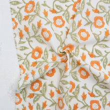 Load image into Gallery viewer, Trumpet Vines in Sage | Indian Block Prints: Cottage
