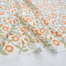 Load image into Gallery viewer, Trumpet Vines in Sage | Indian Block Prints: Cottage
