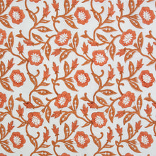Load image into Gallery viewer, Trumpet Vines in Sienna | Indian Block Prints: Cottage
