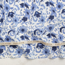 Load image into Gallery viewer, Country Floral in Blue | Indian Block Prints: Cottage
