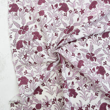 Load image into Gallery viewer, Cozy Floral in Purple | Indian Block Prints: Cottage
