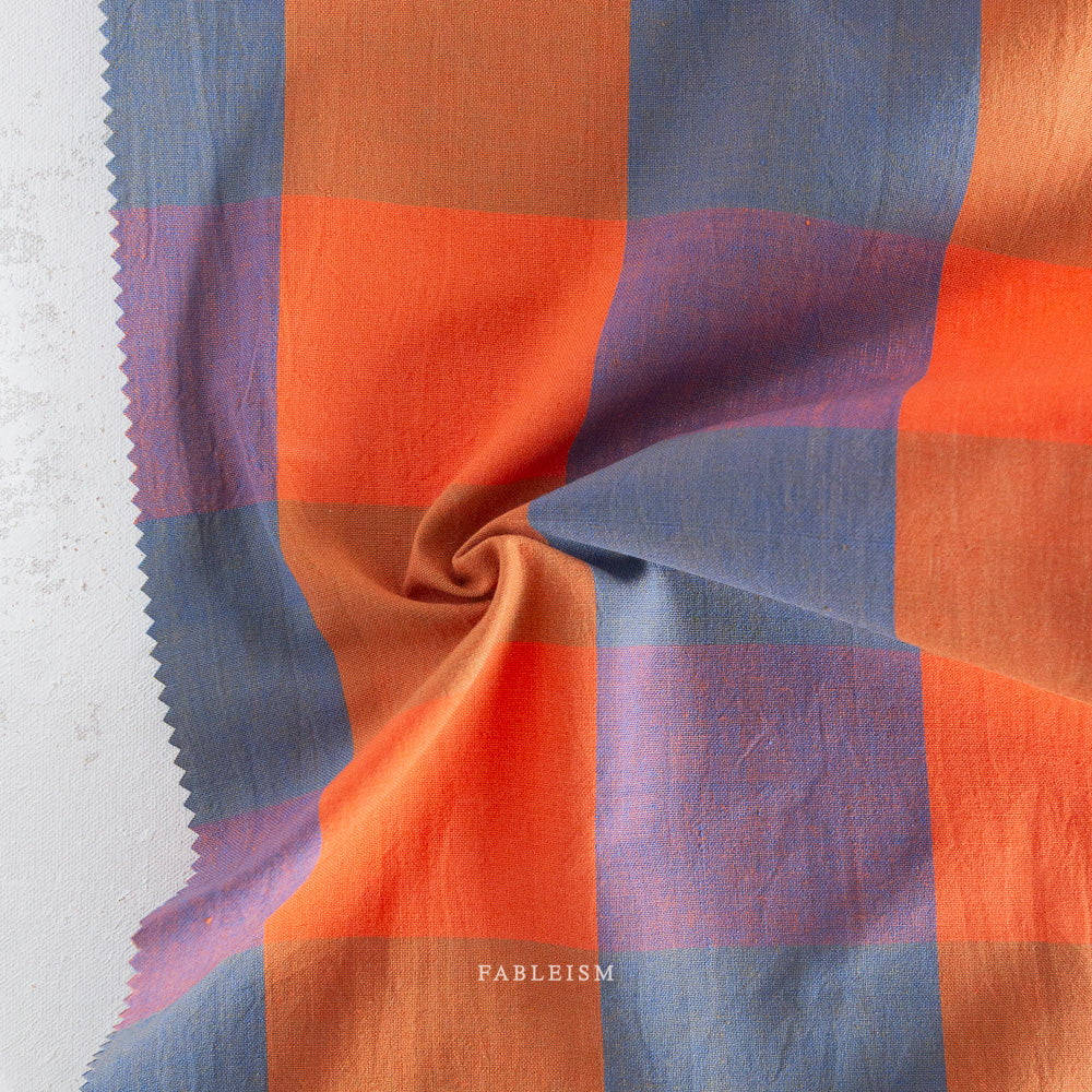 Plaid in Red/Cobalt | Swedish Holiday by Fableism Supply Co