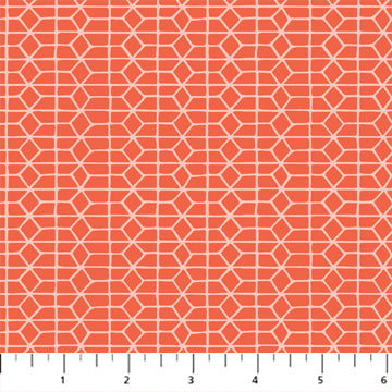 Hexies in Red | Hand Stitched by Karen Lewis