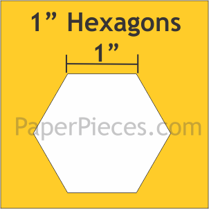 1” Hexagons | Paper Pieces