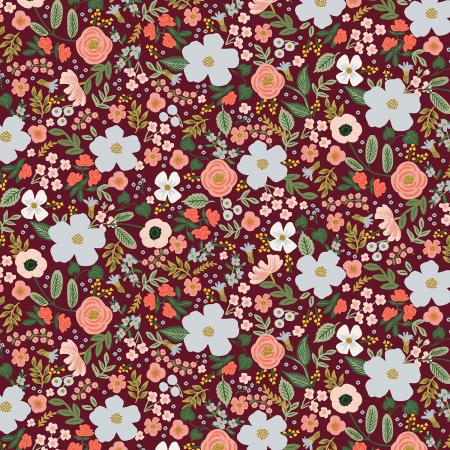 Garden Party Wild Rose in Burgundy Metallic | Rifle Paper Co