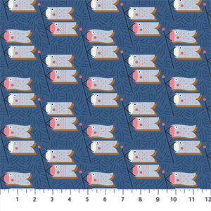 Carp Streamer in Navy | Kingyo by LEMONNI