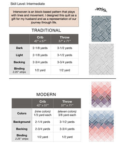 Interwoven Quilt | Paper Pattern