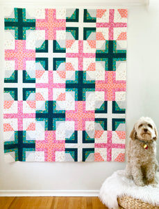 Rosecity Quilt Top Kit | Small Throw Size