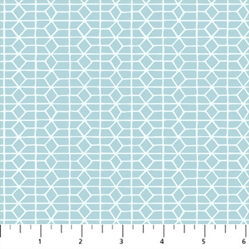 Hexies in Blue | Hand Stitched by Karen Lewis