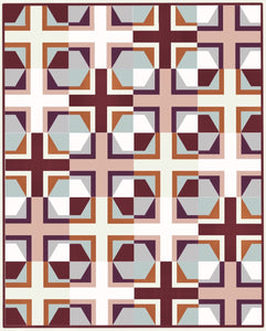 Rosecity Quilt Top Kit | Small Throw Size