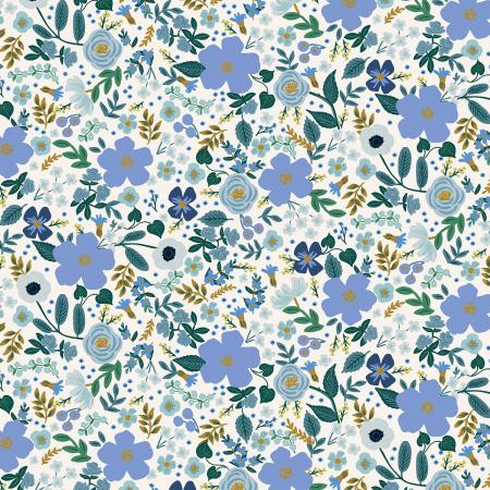 Garden Party Wild Rose in Blue Metallic | Rifle Paper Co