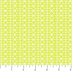 Hexies in Chartreuse | Hand Stitched by Karen Lewis