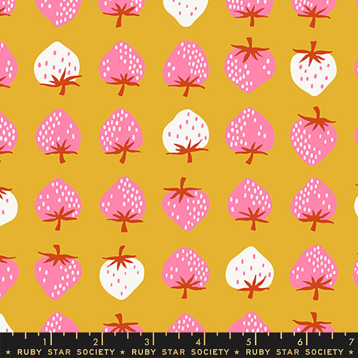Strawberry in Goldenrod | Strawberry & Friends by Kimberly Kight