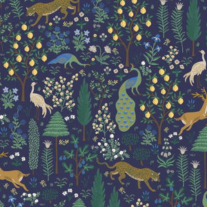 Camont Menagerie in Navy Metallic | Rifle Paper Co