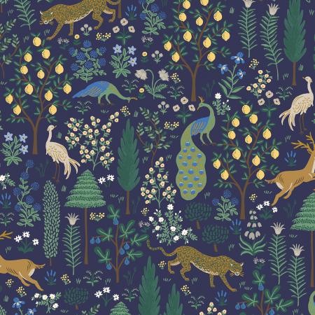 Camont Menagerie in Navy Metallic | Rifle Paper Co